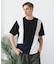 【BLUE STANDARD】ドライリップル 切り替えデザインTシャツ 吸水速乾 ストレッチ イージーケア さらさら快適 カットソー
