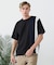 【BLUE STANDARD】ドライリップル 切り替えデザインTシャツ 吸水速乾 ストレッチ イージーケア さらさら快適 カットソー