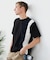 【BLUE STANDARD】ドライリップル 切り替えデザインTシャツ 吸水速乾 ストレッチ イージーケア さらさら快適 カットソー