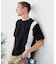 【BLUE STANDARD】ドライリップル 切り替えデザインTシャツ 吸水速乾 ストレッチ イージーケア さらさら快適 カットソー