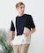 【BLUE STANDARD】ドライリップル 切り替えデザインTシャツ 吸水速乾 ストレッチ イージーケア さらさら快適 カットソー
