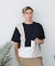 【BLUE STANDARD】ドライリップル 切り替えデザインTシャツ 吸水速乾 ストレッチ イージーケア さらさら快適 カットソー