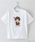 【Monchhichi/モンチッチ】【限定オリジナルデザイン】モンチッチ Tシャツ コットン100% ドロップショルダーシルエット プリント サガラ刺繍 半袖 カットソー キャラクター レトロ ユニセックス