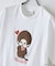 【Monchhichi/モンチッチ】【限定オリジナルデザイン】モンチッチ Tシャツ コットン100% ドロップショルダーシルエット プリント サガラ刺繍 半袖 カットソー キャラクター レトロ ユニセックス