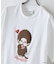 【Monchhichi/モンチッチ】【限定オリジナルデザイン】モンチッチ Tシャツ コットン100% ドロップショルダーシルエット プリント サガラ刺繍 半袖 カットソー キャラクター レトロ ユニセックス