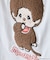 【Monchhichi/モンチッチ】【限定オリジナルデザイン】モンチッチ Tシャツ コットン100% ドロップショルダーシルエット プリント サガラ刺繍 半袖 カットソー キャラクター レトロ ユニセックス