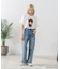 【Monchhichi/モンチッチ】【限定オリジナルデザイン】モンチッチ Tシャツ コットン100% ドロップショルダーシルエット プリント サガラ刺繍 半袖 カットソー キャラクター レトロ ユニセックス