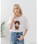 【Monchhichi/モンチッチ】【限定オリジナルデザイン】モンチッチ Tシャツ コットン100% ドロップショルダーシルエット プリント サガラ刺繍 半袖 カットソー キャラクター レトロ ユニセックス
