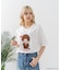 【Monchhichi/モンチッチ】【限定オリジナルデザイン】モンチッチ Tシャツ コットン100% ドロップショルダーシルエット プリント サガラ刺繍 半袖 カットソー キャラクター レトロ ユニセックス