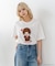 【Monchhichi/モンチッチ】【限定オリジナルデザイン】モンチッチ Tシャツ コットン100% ドロップショルダーシルエット プリント サガラ刺繍 半袖 カットソー キャラクター レトロ ユニセックス