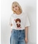 【Monchhichi/モンチッチ】【限定オリジナルデザイン】モンチッチ Tシャツ コットン100% ドロップショルダーシルエット プリント サガラ刺繍 半袖 カットソー キャラクター レトロ ユニセックス