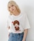 【Monchhichi/モンチッチ】【限定オリジナルデザイン】モンチッチ Tシャツ コットン100% ドロップショルダーシルエット プリント サガラ刺繍 半袖 カットソー キャラクター レトロ ユニセックス