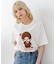 【Monchhichi/モンチッチ】【限定オリジナルデザイン】モンチッチ Tシャツ コットン100% ドロップショルダーシルエット プリント サガラ刺繍 半袖 カットソー キャラクター レトロ ユニセックス