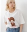 【Monchhichi/モンチッチ】【限定オリジナルデザイン】モンチッチ Tシャツ コットン100% ドロップショルダーシルエット プリント サガラ刺繍 半袖 カットソー キャラクター レトロ ユニセックス