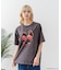 【Monchhichi/モンチッチ】【限定オリジナルデザイン】モンチッチ Tシャツ コットン100% ドロップショルダーシルエット プリント サガラ刺繍 半袖 カットソー キャラクター レトロ ユニセックス