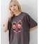 【Monchhichi/モンチッチ】【限定オリジナルデザイン】モンチッチ Tシャツ コットン100% ドロップショルダーシルエット プリント サガラ刺繍 半袖 カットソー キャラクター レトロ ユニセックス
