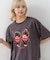 【Monchhichi/モンチッチ】【限定オリジナルデザイン】モンチッチ Tシャツ コットン100% ドロップショルダーシルエット プリント サガラ刺繍 半袖 カットソー キャラクター レトロ ユニセックス