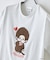 【Monchhichi/モンチッチ】【限定オリジナルデザイン】モンチッチ Tシャツ コットン100% ドロップショルダーシルエット プリント サガラ刺繍 半袖 カットソー キャラクター レトロ ユニセックス