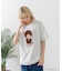 【Monchhichi/モンチッチ】【限定オリジナルデザイン】モンチッチ Tシャツ コットン100% ドロップショルダーシルエット プリント サガラ刺繍 半袖 カットソー キャラクター レトロ ユニセックス