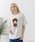 【Monchhichi/モンチッチ】【限定オリジナルデザイン】モンチッチ Tシャツ コットン100% ドロップショルダーシルエット プリント サガラ刺繍 半袖 カットソー キャラクター レトロ ユニセックス