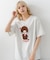 【Monchhichi/モンチッチ】【限定オリジナルデザイン】モンチッチ Tシャツ コットン100% ドロップショルダーシルエット プリント サガラ刺繍 半袖 カットソー キャラクター レトロ ユニセックス