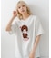 【Monchhichi/モンチッチ】【限定オリジナルデザイン】モンチッチ Tシャツ コットン100% ドロップショルダーシルエット プリント サガラ刺繍 半袖 カットソー キャラクター レトロ ユニセックス