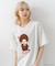 【Monchhichi/モンチッチ】【限定オリジナルデザイン】モンチッチ Tシャツ コットン100% ドロップショルダーシルエット プリント サガラ刺繍 半袖 カットソー キャラクター レトロ ユニセックス