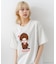 【Monchhichi/モンチッチ】【限定オリジナルデザイン】モンチッチ Tシャツ コットン100% ドロップショルダーシルエット プリント サガラ刺繍 半袖 カットソー キャラクター レトロ ユニセックス