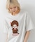 【Monchhichi/モンチッチ】【限定オリジナルデザイン】モンチッチ Tシャツ コットン100% ドロップショルダーシルエット プリント サガラ刺繍 半袖 カットソー キャラクター レトロ ユニセックス