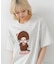 【Monchhichi/モンチッチ】【限定オリジナルデザイン】モンチッチ Tシャツ コットン100% ドロップショルダーシルエット プリント サガラ刺繍 半袖 カットソー キャラクター レトロ ユニセックス