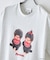【Monchhichi/モンチッチ】【限定オリジナルデザイン】モンチッチ Tシャツ コットン100% ドロップショルダーシルエット プリント サガラ刺繍 半袖 カットソー キャラクター レトロ ユニセックス