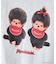 【Monchhichi/モンチッチ】【限定オリジナルデザイン】モンチッチ Tシャツ コットン100% ドロップショルダーシルエット プリント サガラ刺繍 半袖 カットソー キャラクター レトロ ユニセックス