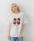 【Monchhichi/モンチッチ】【限定オリジナルデザイン】モンチッチ Tシャツ コットン100% ドロップショルダーシルエット プリント サガラ刺繍 半袖 カットソー キャラクター レトロ ユニセックス