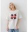 【Monchhichi/モンチッチ】【限定オリジナルデザイン】モンチッチ Tシャツ コットン100% ドロップショルダーシルエット プリント サガラ刺繍 半袖 カットソー キャラクター レトロ ユニセックス