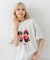 【Monchhichi/モンチッチ】【限定オリジナルデザイン】モンチッチ Tシャツ コットン100% ドロップショルダーシルエット プリント サガラ刺繍 半袖 カットソー キャラクター レトロ ユニセックス