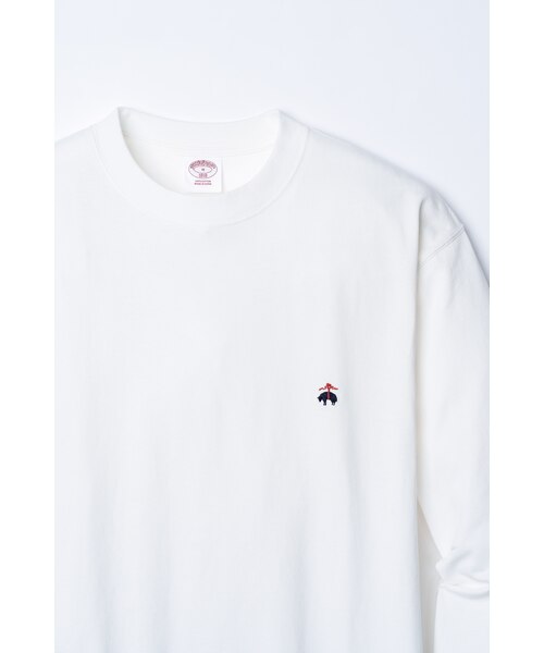 長袖 GFロゴ Tシャツ ＃ホワイト｜ブルックスブラザーズのアウトレット