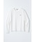 ウィメンズ　コットンスムース　ロングスリーブTシャツ　＃ホワイト