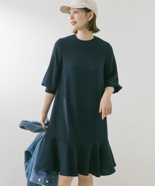 F by ROSSO ジョーゼット裾フレアワンピース∴｜アーバンリサーチ