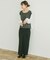ストレッチセンタータックスカート