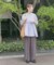 ウエストギャザーブラウス