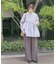 ウエストギャザーブラウス