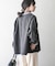 デニムオーバーノーカラージャケット