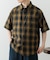 オンブレチェックショートスリーブシャツ