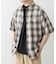 オンブレチェックショートスリーブシャツ