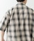 オンブレチェックショートスリーブシャツ