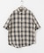 オンブレチェックショートスリーブシャツ