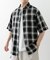 オンブレチェックショートスリーブシャツ