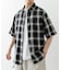 オンブレチェックショートスリーブシャツ