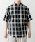 オンブレチェックショートスリーブシャツ