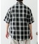 オンブレチェックショートスリーブシャツ